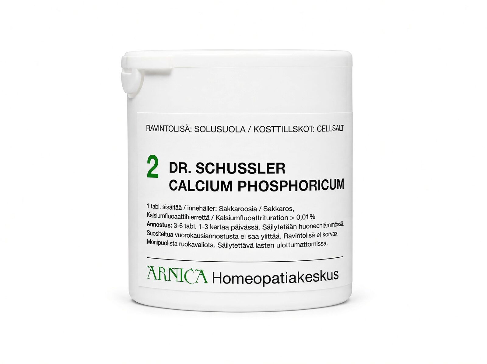 Schüssler solusuola 2 Calcium phosphoricum