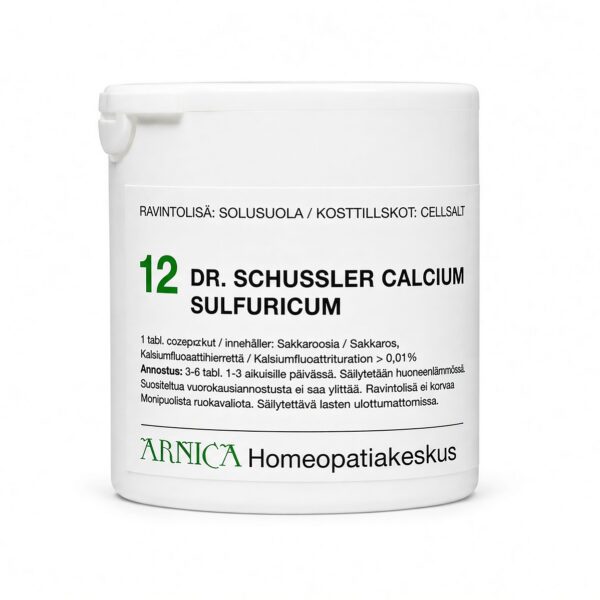 Schüssler solusuola 12 Calcium Sulfuricum