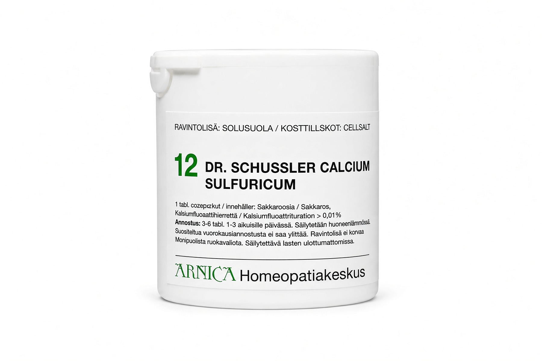 Schüssler solusuola 12 Calcium Sulfuricum