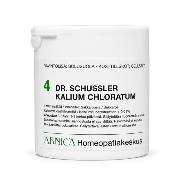 Schüssler solusuola 4 Kalium Chloratum