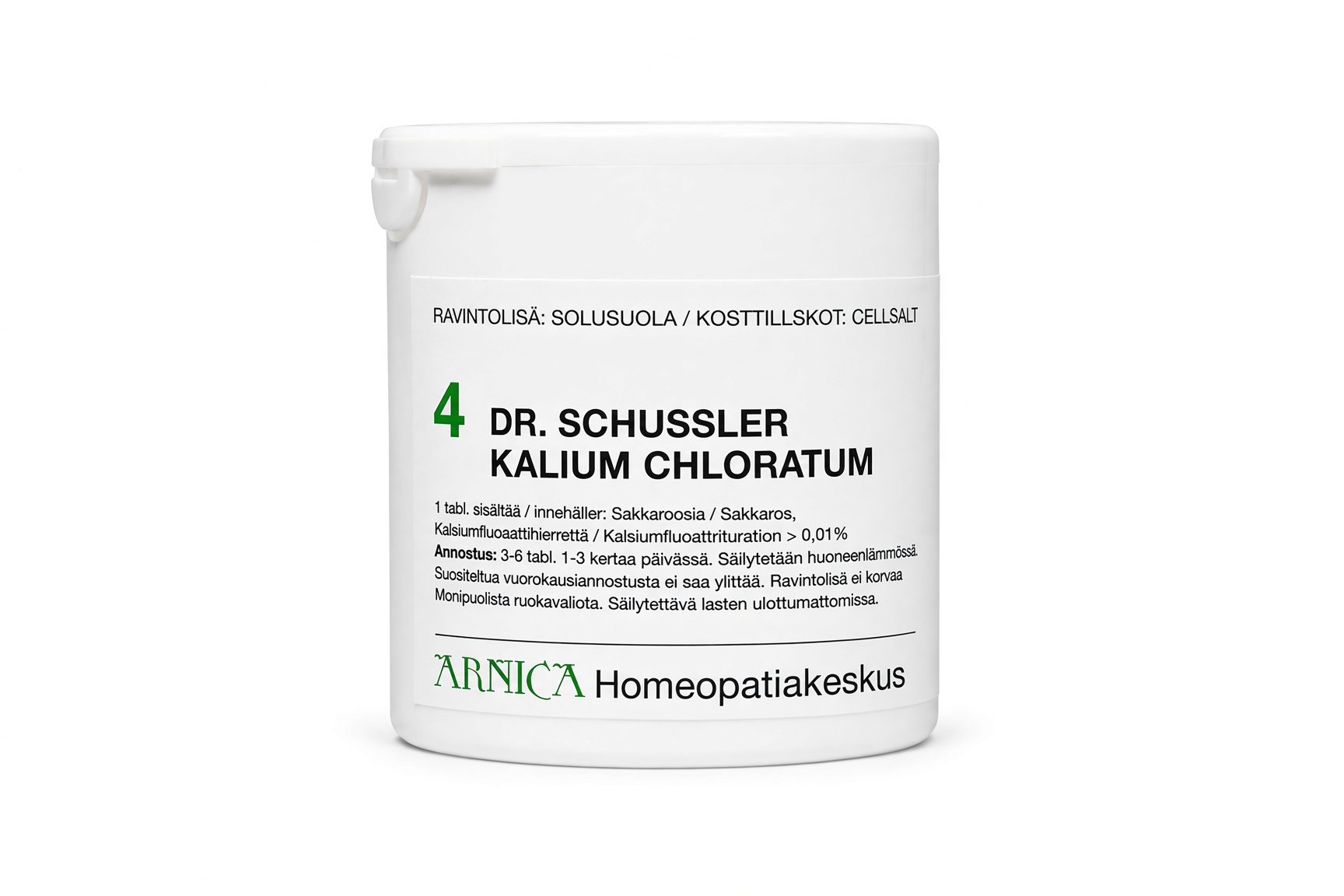 Schüssler solusuola 4 Kalium Chloratum