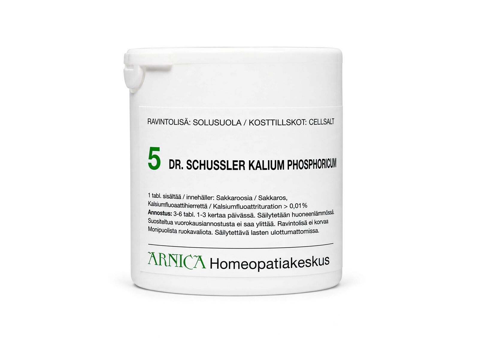 Schüssler solusuola 5 Kalium Phosphoricum