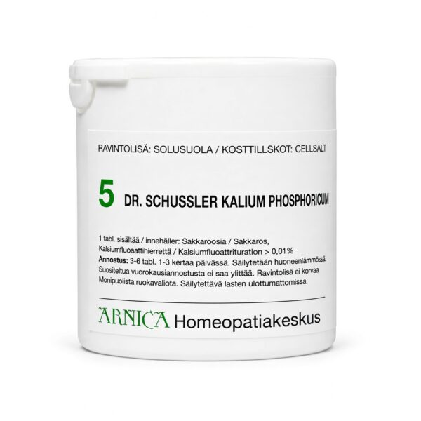 Schüssler solusuola 5 Kalium Phosphoricum