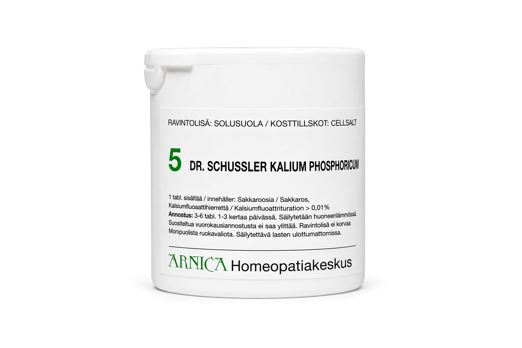 Schüssler solusuola 5 Kalium Phosphoricum