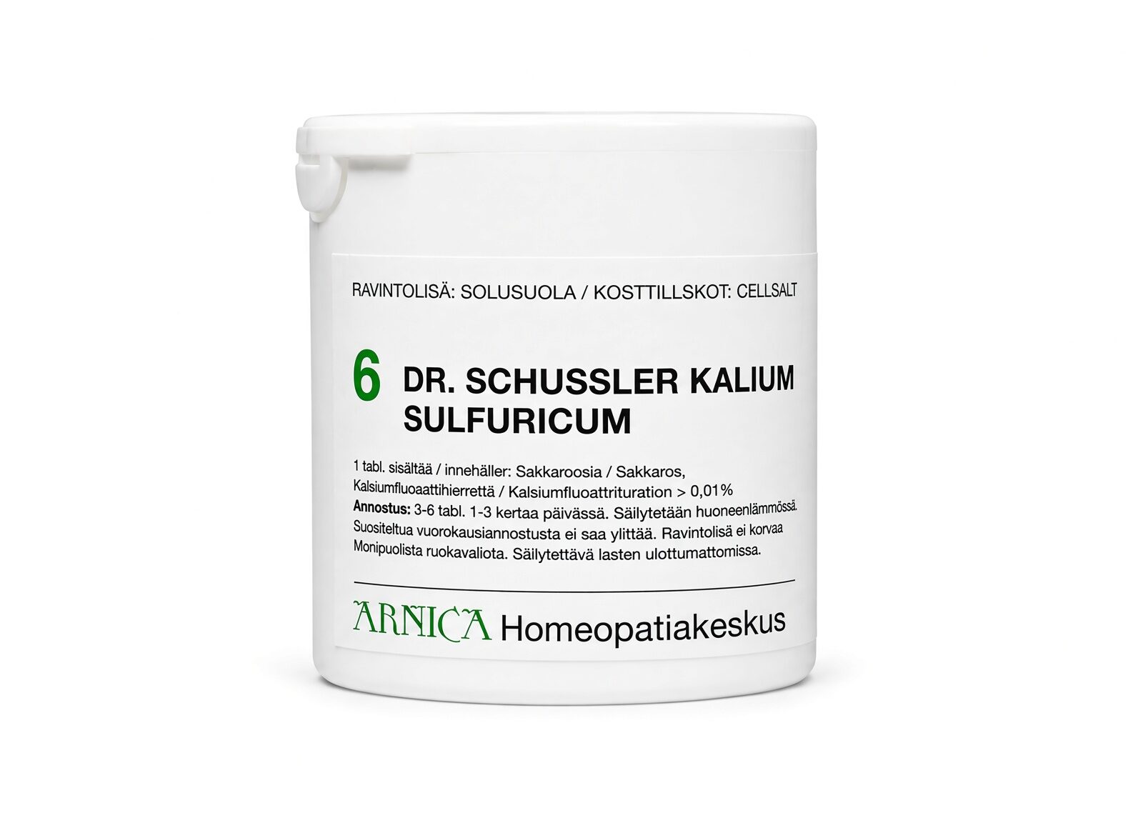 Schüssler solusuola 6 Kalium Sulfuricum