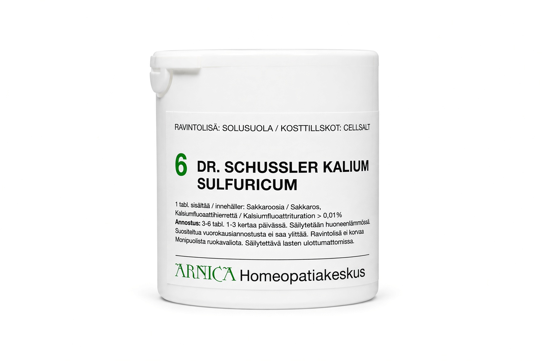 Schüssler solusuola 6 Kalium Sulfuricum