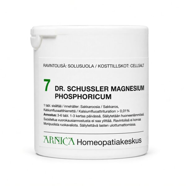 Schüssler solusuola 7 Magnesium Phosphoricum