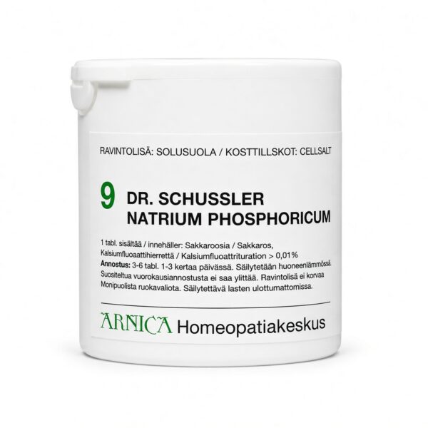 Schüssler solusuola 9 Natrium Phosphoricum