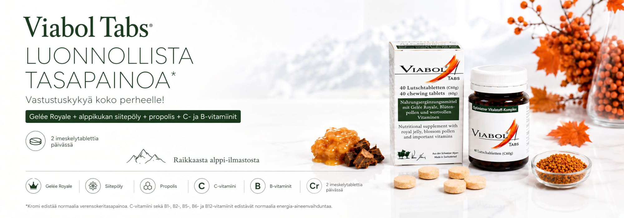 Viabol geele royal kuningatarhyytelö Viabol geele royal kuningatarhyytelö