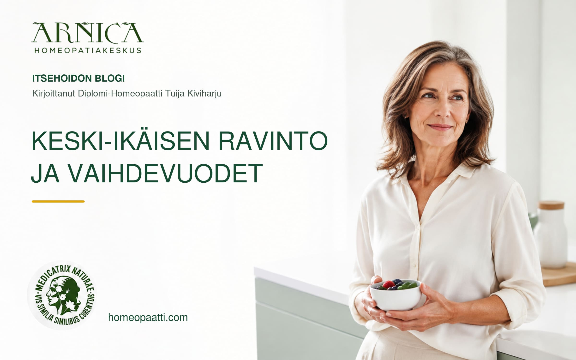 KESKI-IKÄISEN RAVINTO JA VAIHDEVUODET